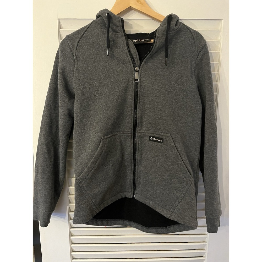 DRI Duck Women Parker Hooded Full-Zip Jacket‎ - Dark Gray - Size Small